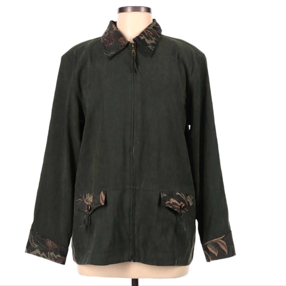 NWT‎ Susan Graver Tapestry Jacket Coat Size Medium